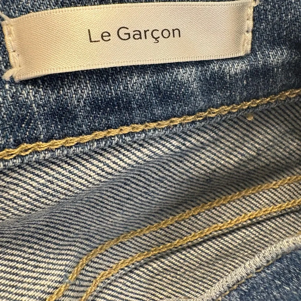 Frame Le Garçon Blue Lucerne Slim Boyfriend Ankle Jeans Clean Minimalist Size 29 - Picture 7 of 9